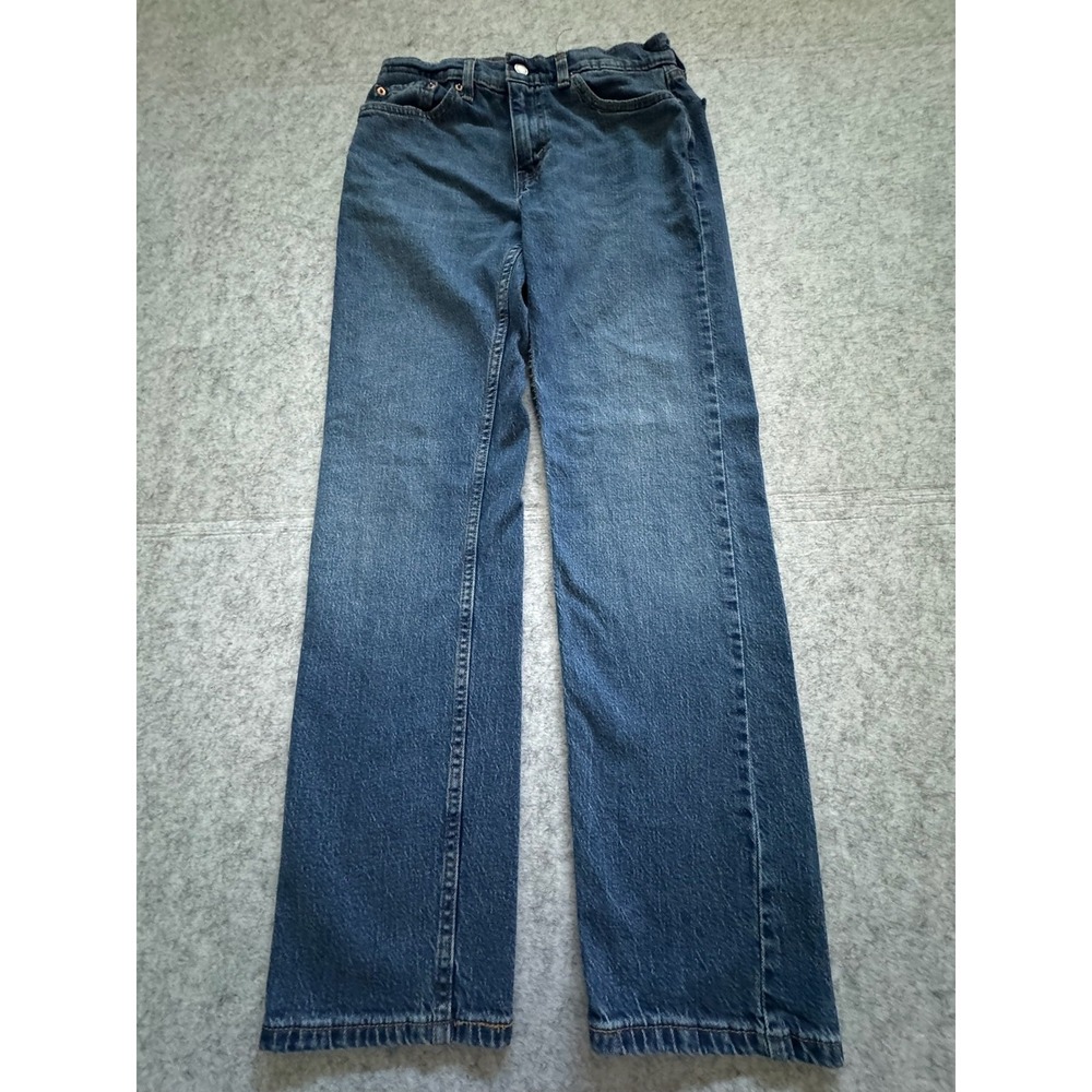 Levis 505 Jeans Mens 30x32 Blue Regular Straight Stretch Denim Medium Wash Pants